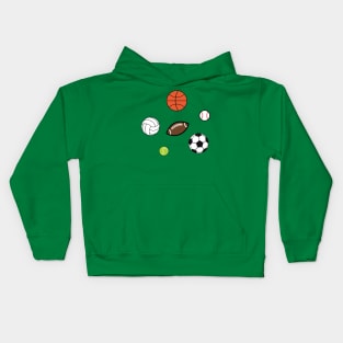 Sports Balls Basketball Football Tennis Volley ball Soccer Kids Hoodie